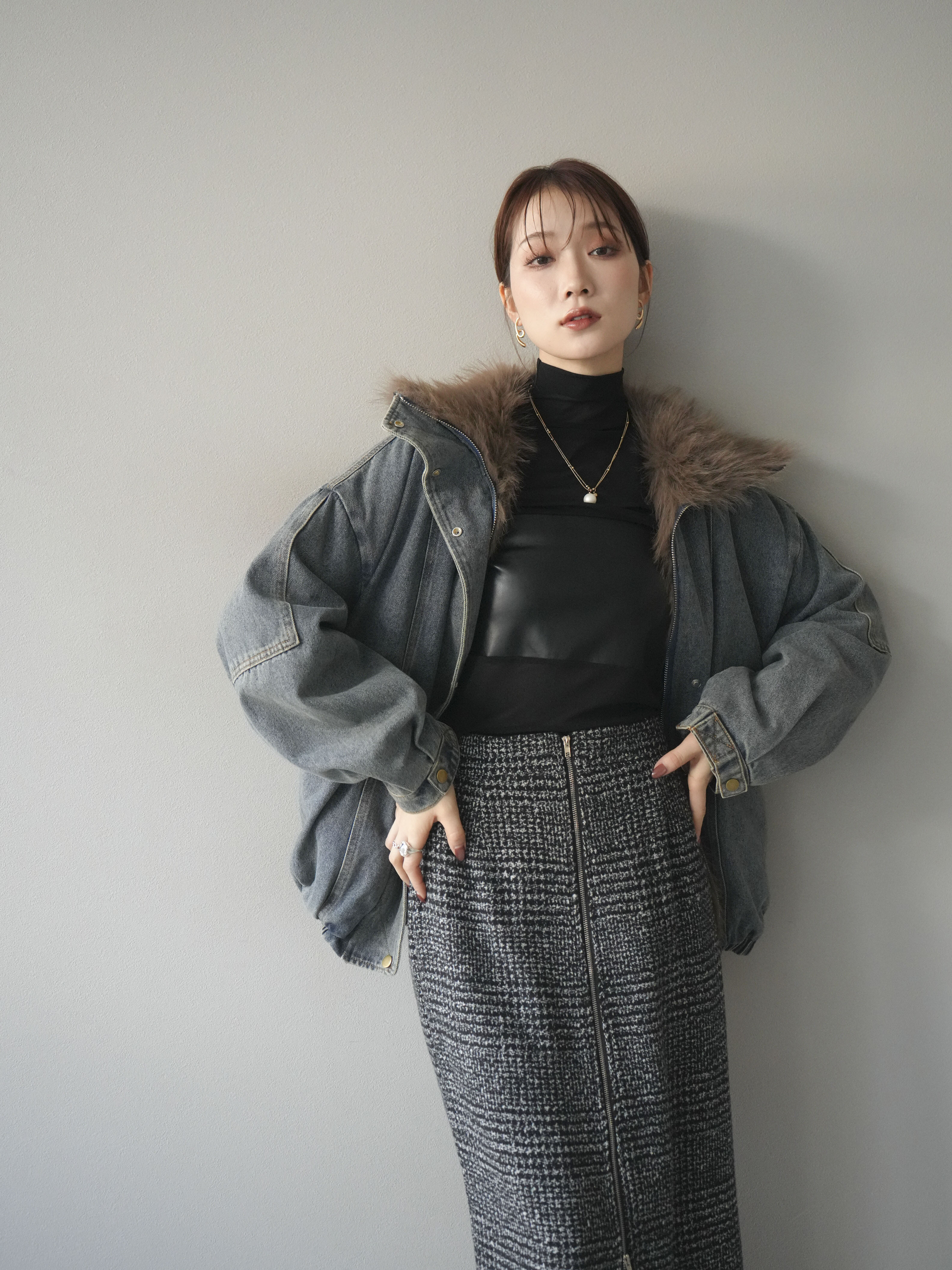 専用　JULY NINE モールニット ブルゾン/BLAMINK l’arum 別注ラムレザーブルゾン|allureville OFFICIAL SITE / ONLINE SHOP