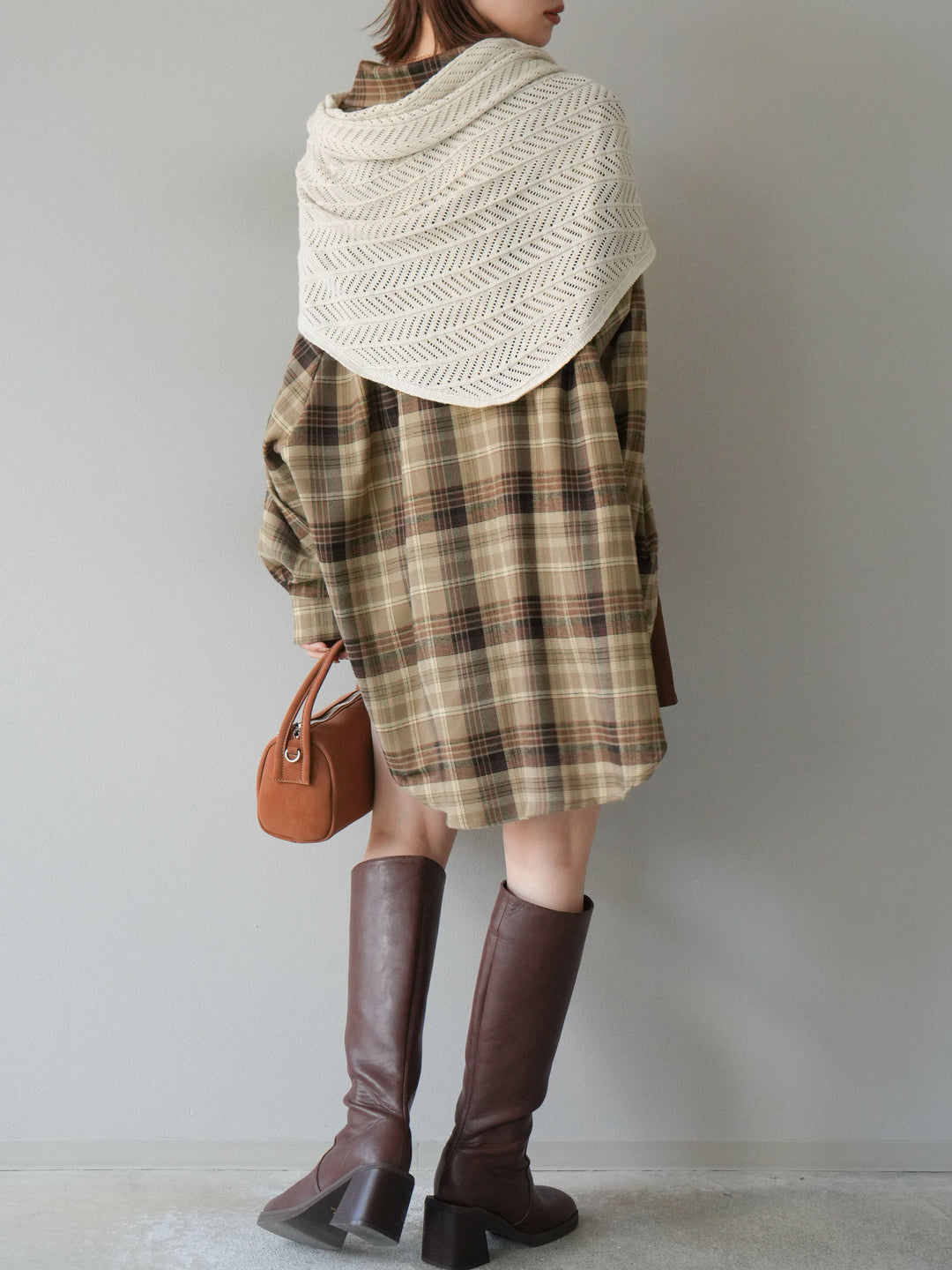 [予約]スエードペチパンツ付ミニスカート/ブラウン