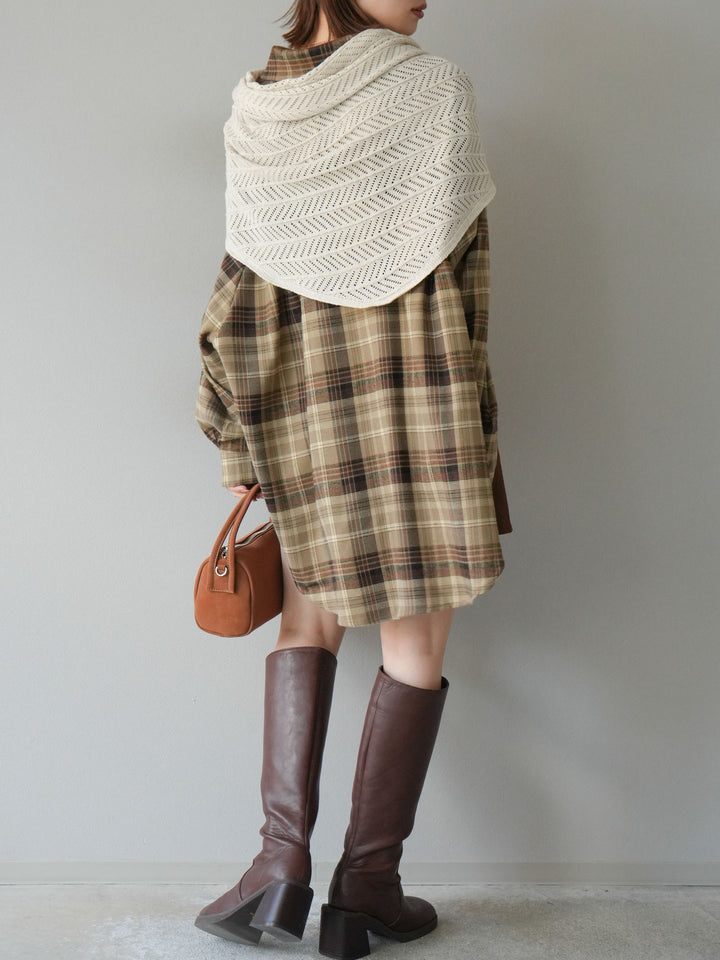 [予約]スエードペチパンツ付ミニスカート/ブラウン