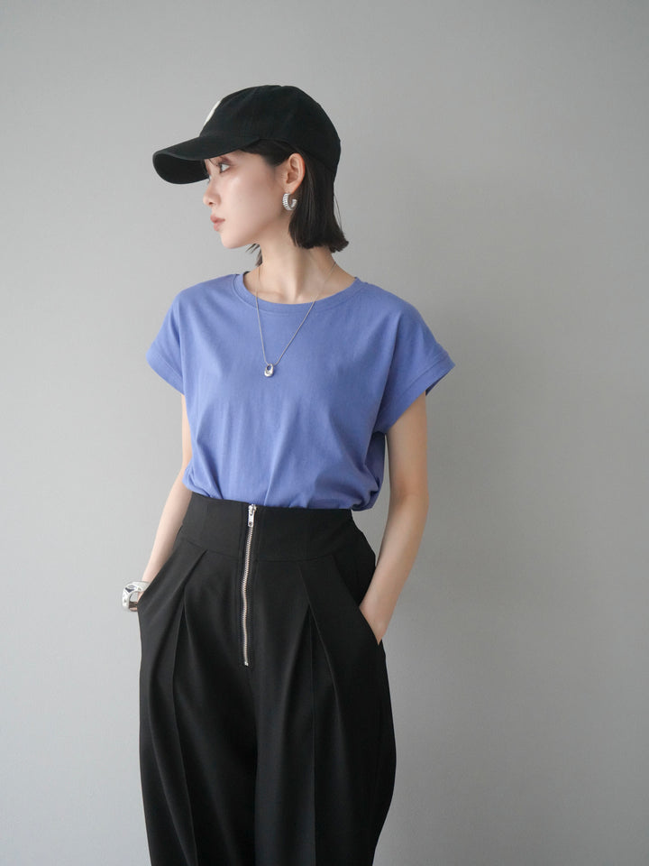 [予約]フレンチスリーブTシャツ/ブルーパープル　