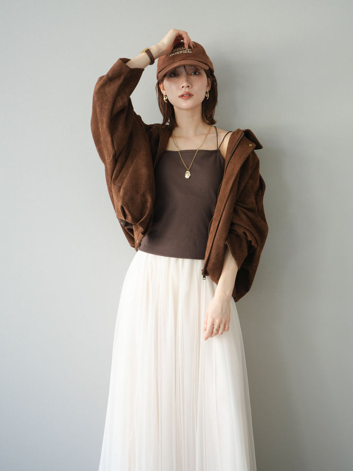 [預購] 麂皮外套/棕色