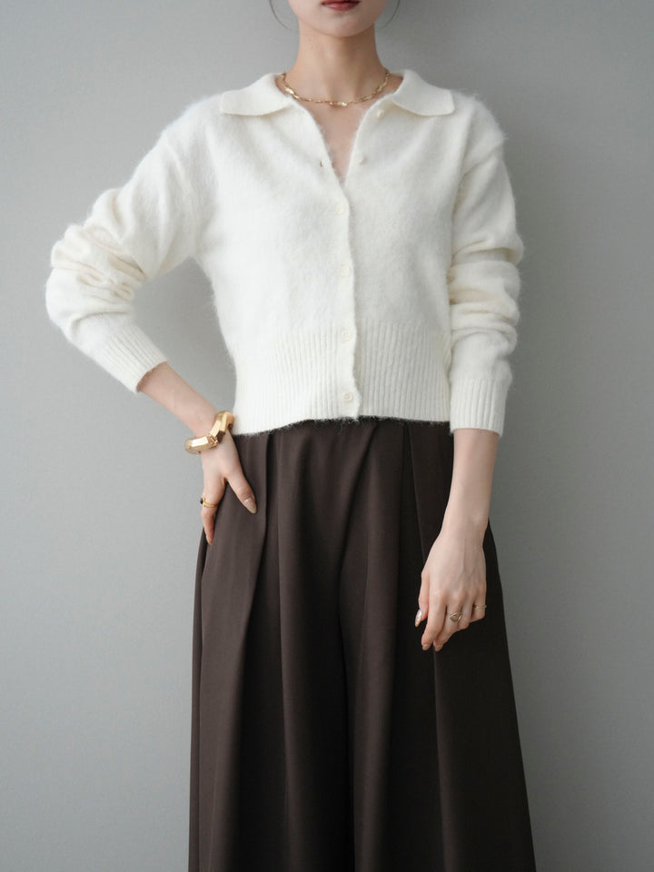 [SET]モヘア衿付きボタンプルオーバー+選べるアクセセット(2set)