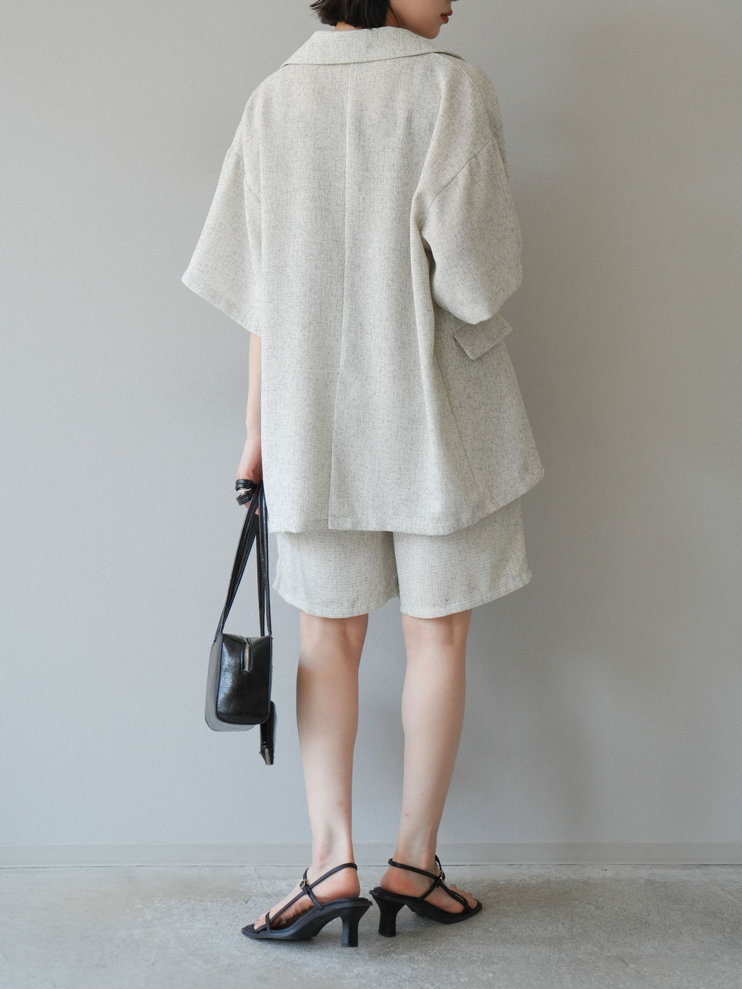 [SET]サマーツイードハーフジャケット+サマーツイードハーフパンツ(2set)