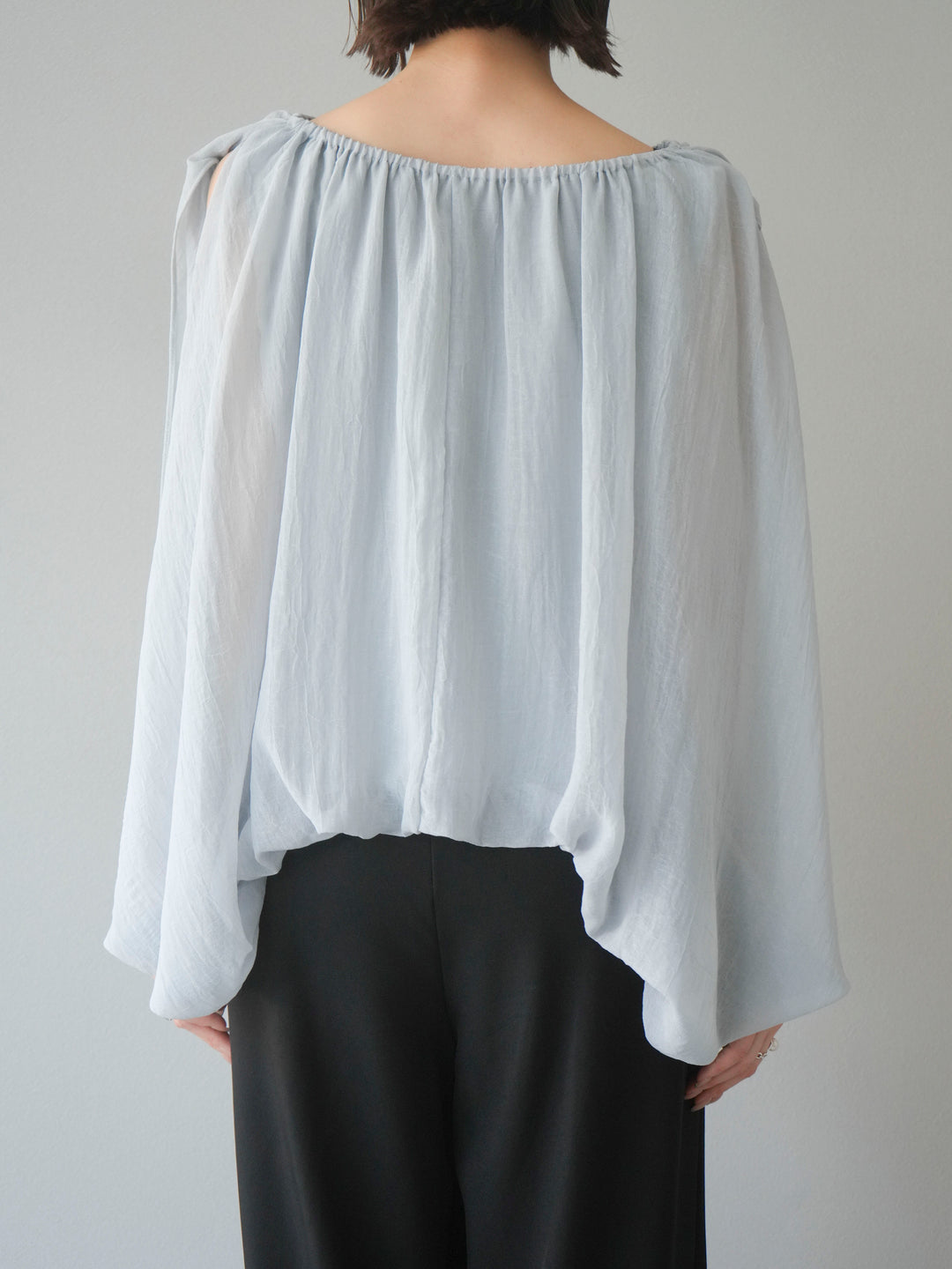 [予約]ラメシアーバルーントップス/ブルー