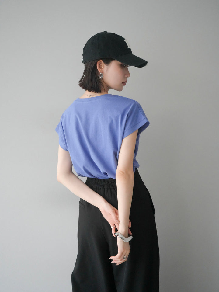 [予約]フレンチスリーブTシャツ/ブルーパープル　