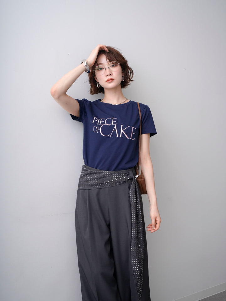 【套裝】刺繡Logo T卹 + 不對稱一觸手手鐲（2件組）