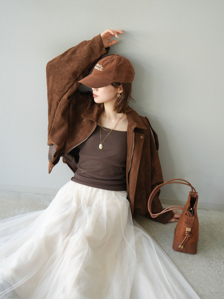 [預購] 麂皮外套/棕色