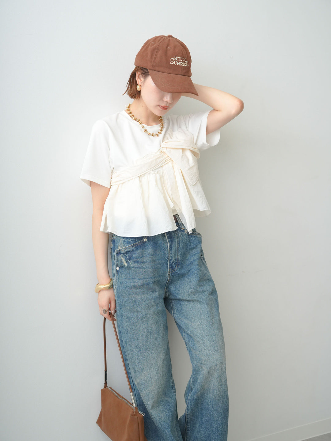 [予約]ナイロンドッキングツイストTEE /off