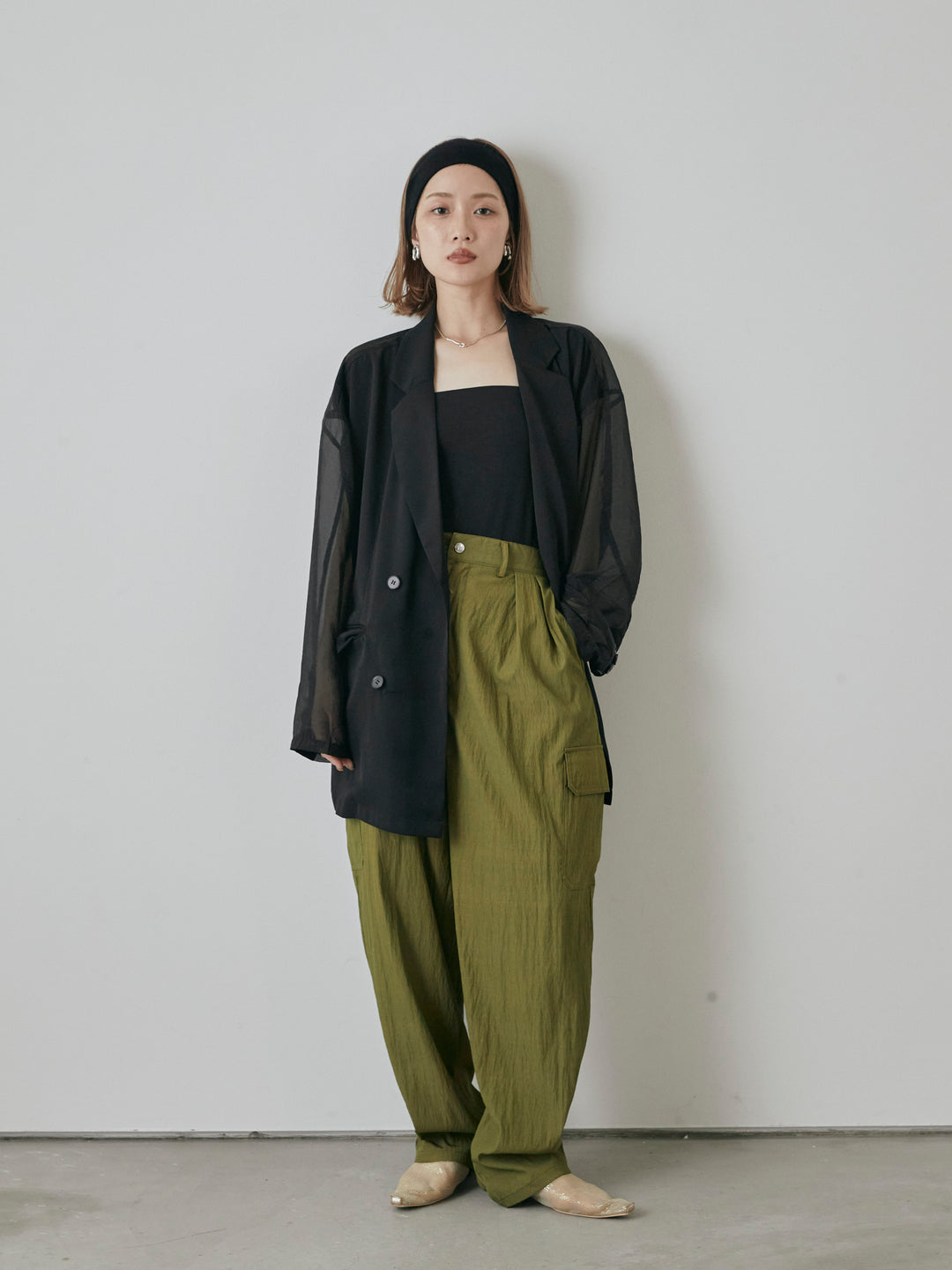 [預購] 軍裝工裝褲/卡其色