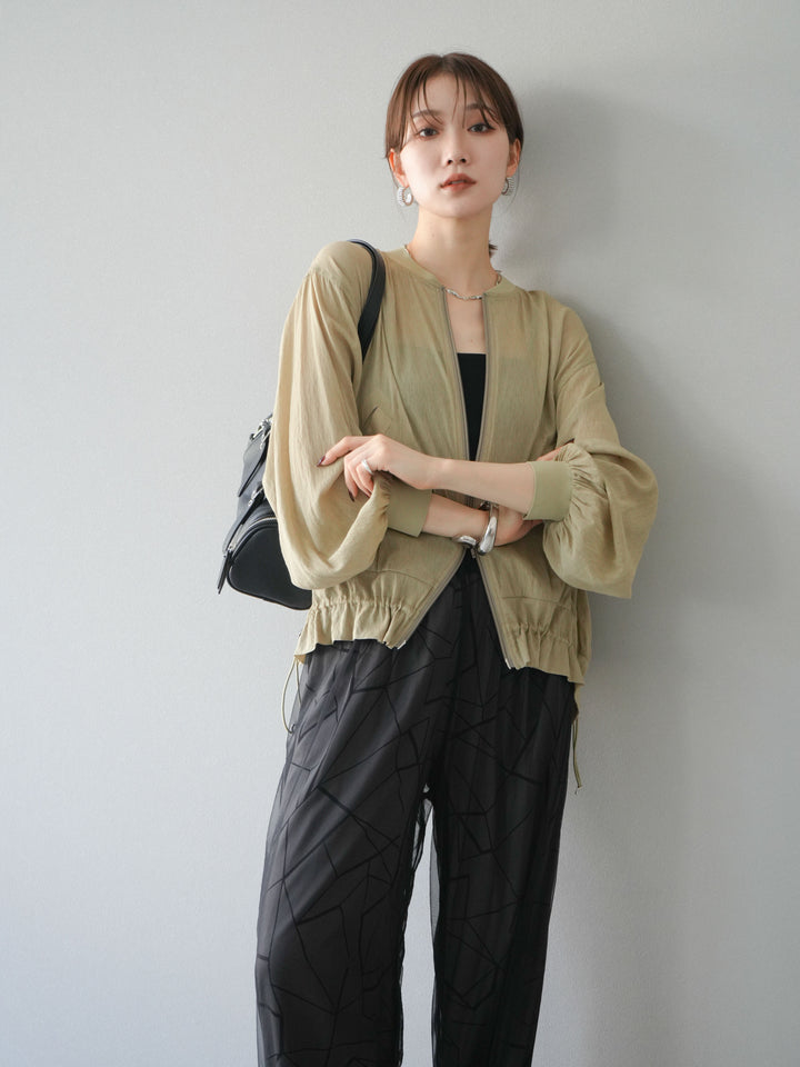 [預購] Washer Sheer Blouson/黃色