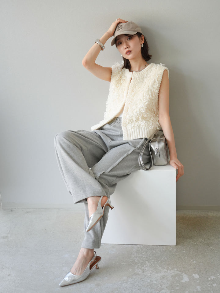 [予約]ループデザインホックベスト /アイボリー