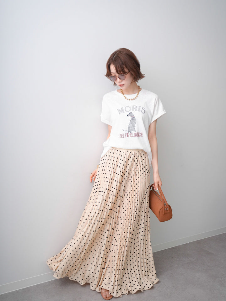 [SET]ドッグエンブロイダリーTEE+選べるアクセセット(2set)
