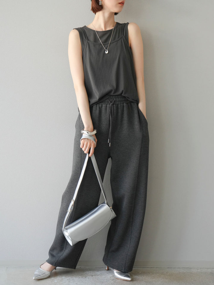 [預訂] Ice Touch 2WAY Design 吊帶背心/炭灰色