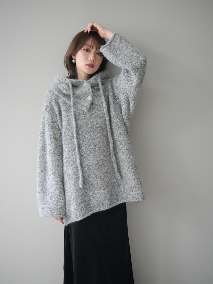 [SET]バラクラバSETニットプルオーバー+ベルベットナロースカート(2set)