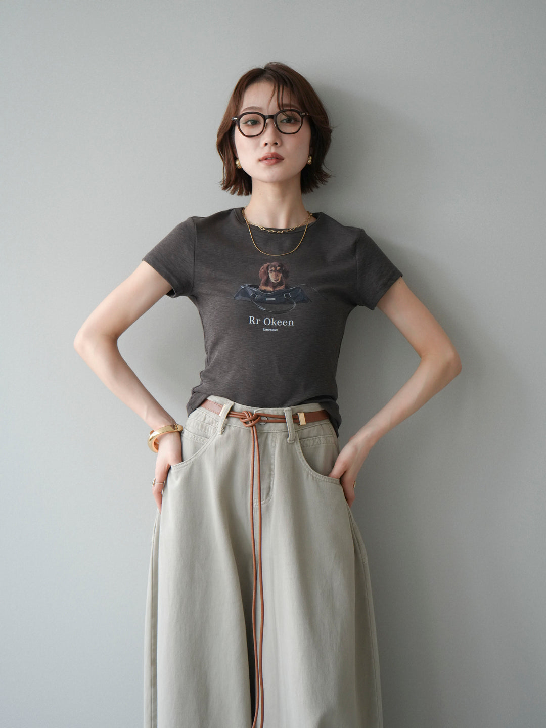 [SET]ドッグコンパクトTEE+選べるアクセセット(2set)