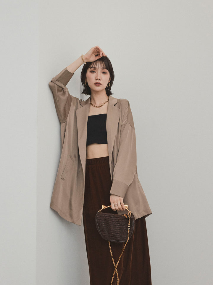 [SET]マットサテンジャケット+マットサテンジャケット(2set)