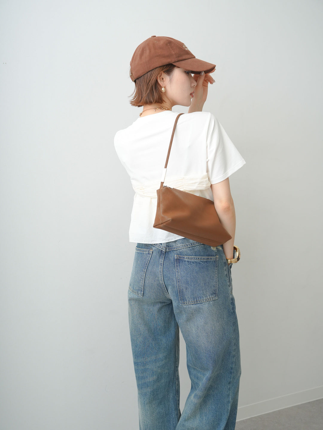 [SET]ナイロンドッキングツイストTEE +選べるアクセセット(2set)