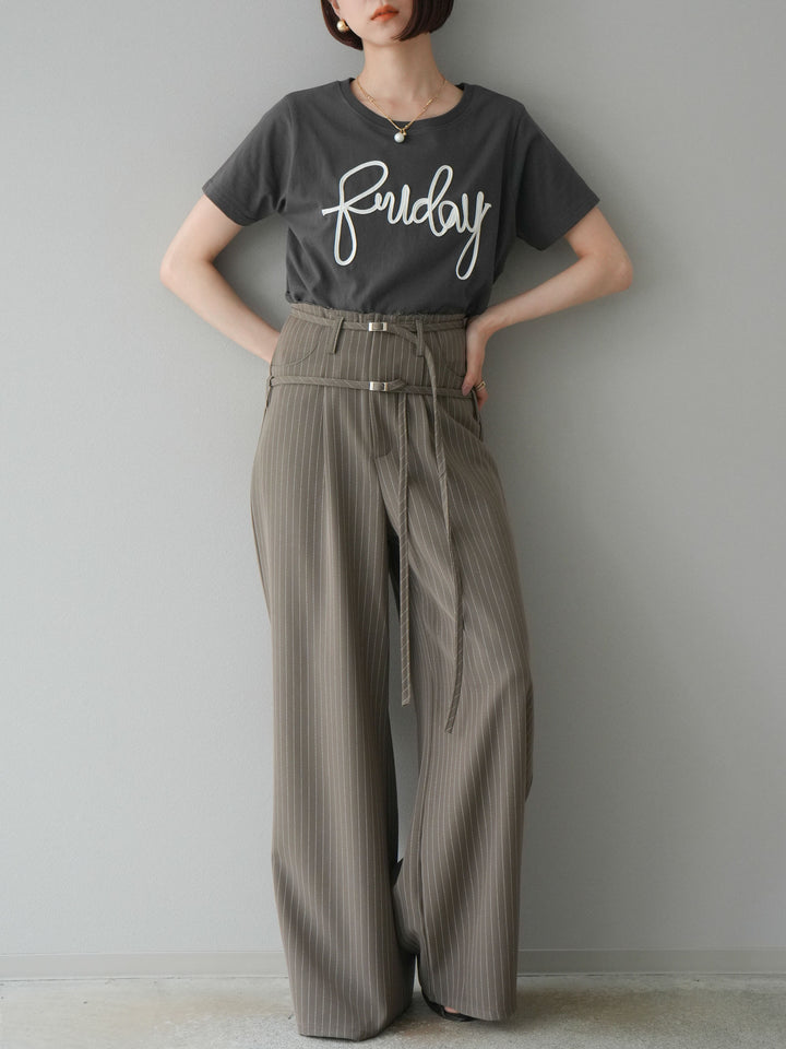 [予約]コードロゴTシャツ/チャコール