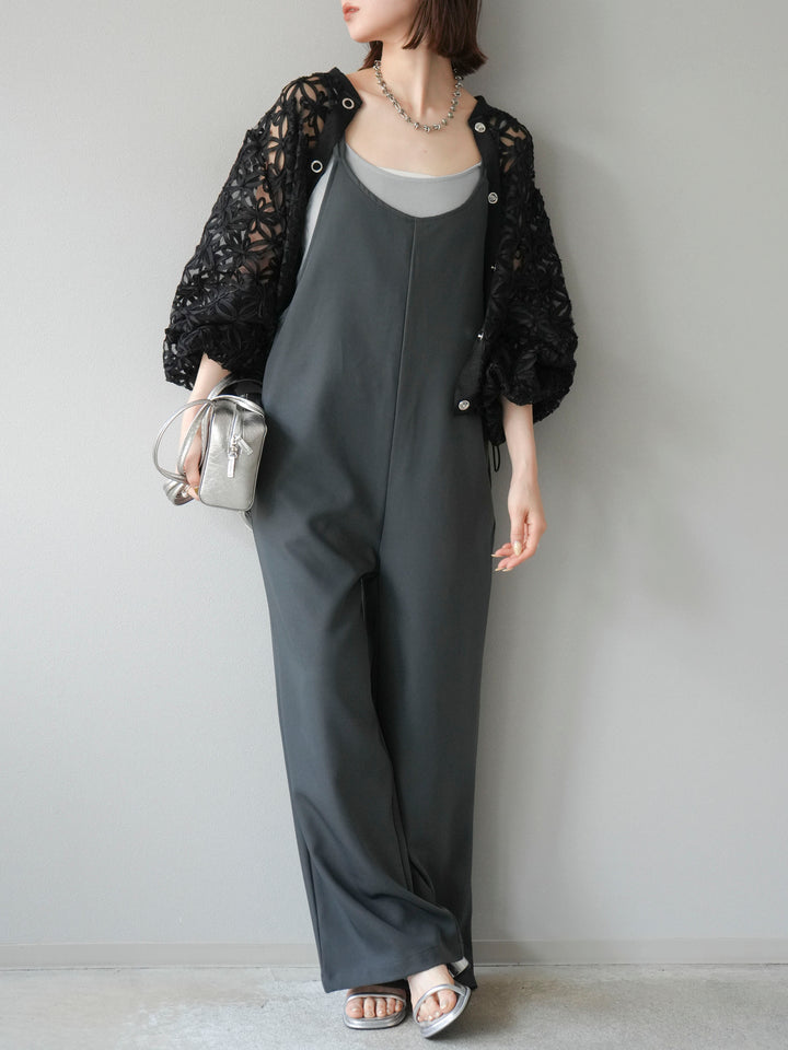 [予約]テープレースシアーブルゾン/ブラック