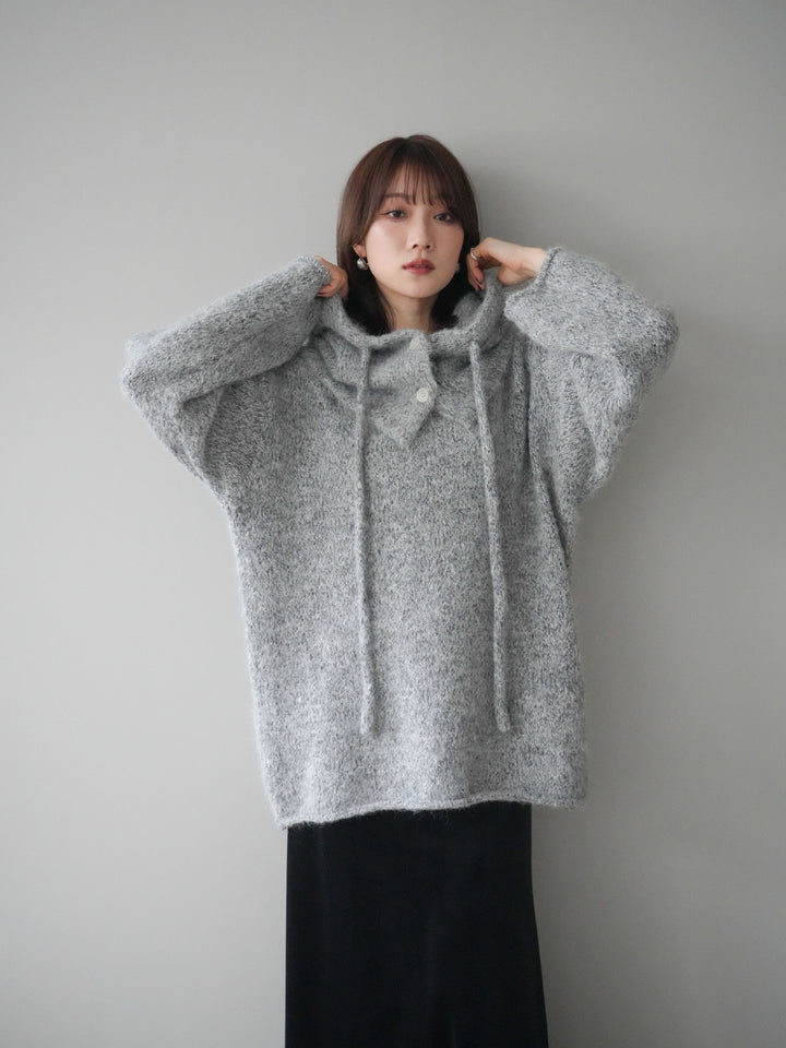 [SET]バラクラバSETニットプルオーバー+ベルベットナロースカート(2set)