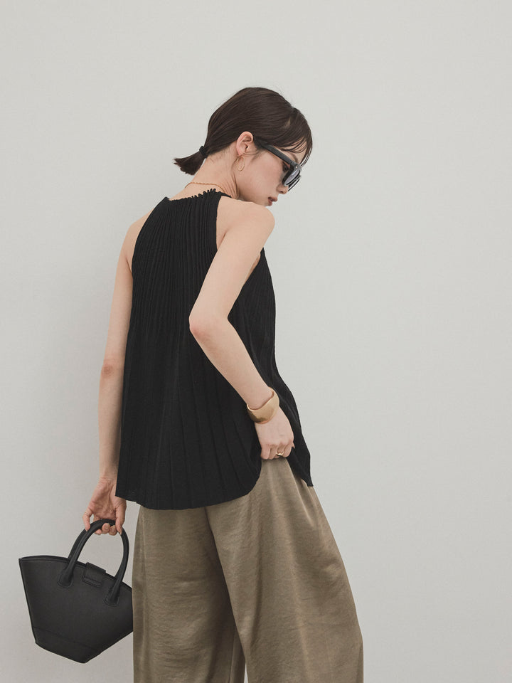 [SET]プリーツニットキャミソール+プリーツニットキャミソール(2set)