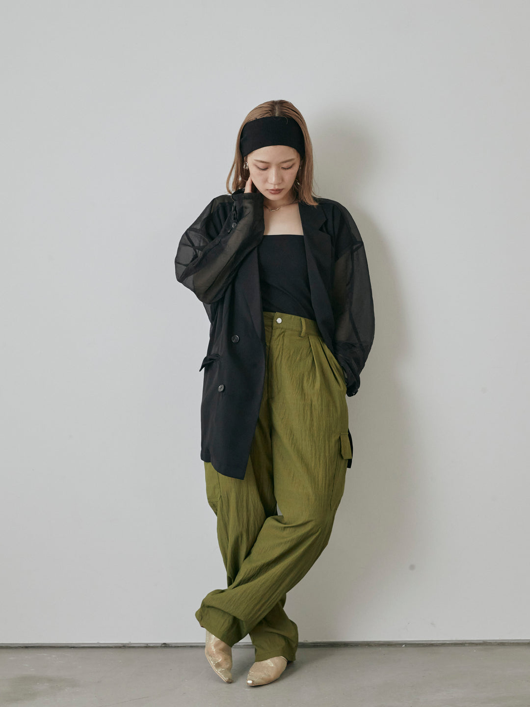 [預購] 軍裝工裝褲/卡其色