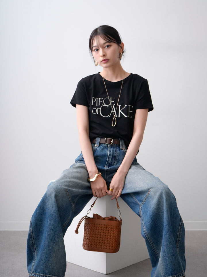 【套裝】刺繡Logo T卹 + 3D立體牛仔褲（兩件組）