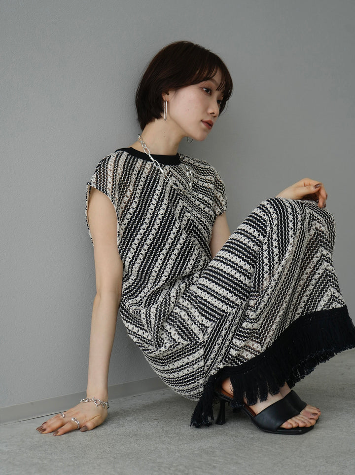 [Pre-order] Crochet sleeveless top/black