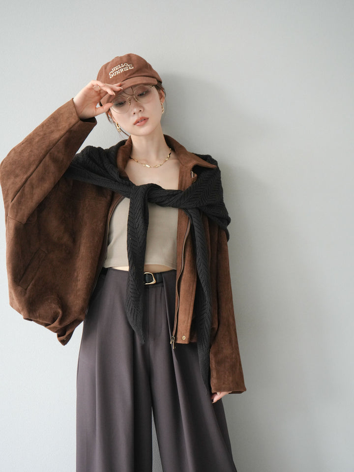 [預購] 麂皮外套/棕色