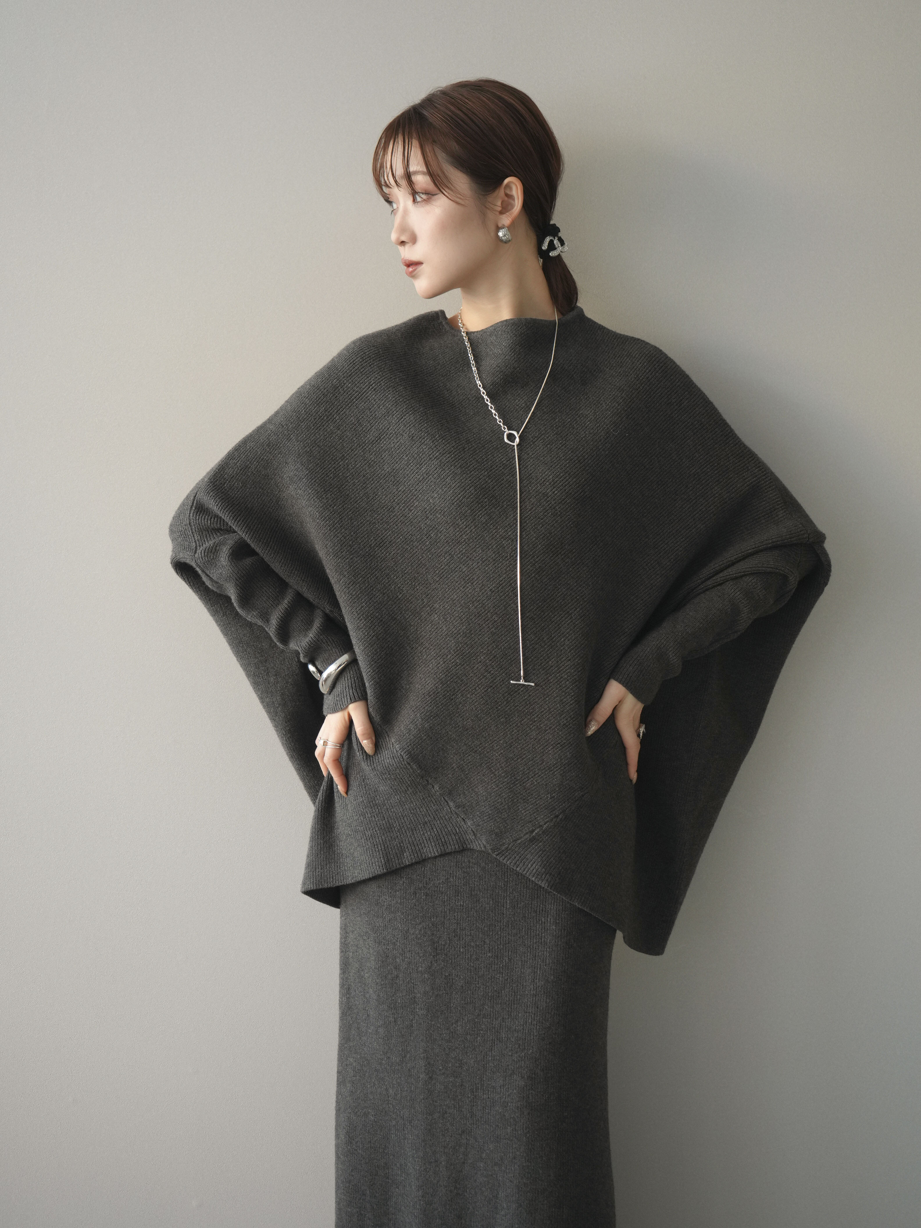 SET]ウール混ドルマンニット&スカートSET UP(2set) – Lumier