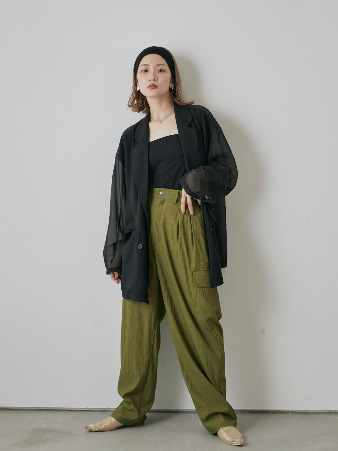 [預購] 軍裝工裝褲/卡其色