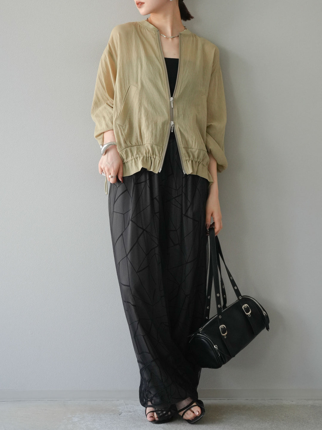 [預購] Washer Sheer Blouson/黃色