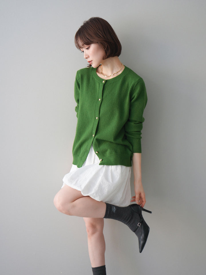 [SET]ハートボタンニットカーディガン+ハートボタンニットカーディガン(2set)