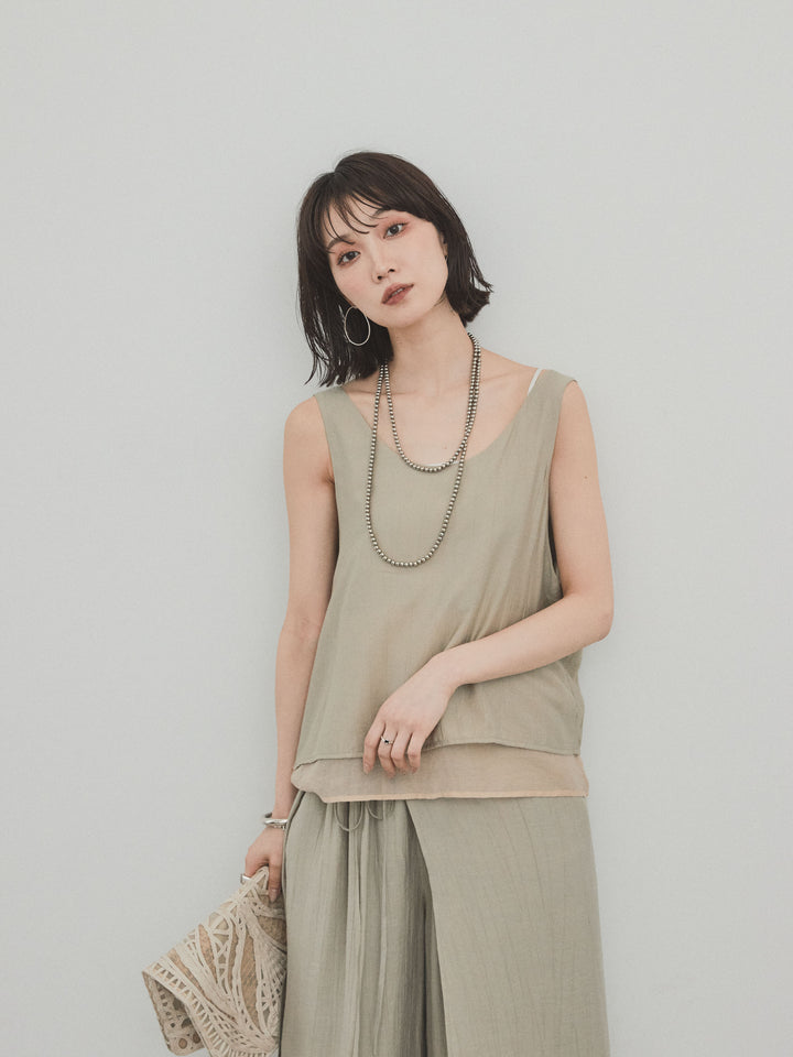 [套裝] 洗衣機緞面透明多層背心 + 洗衣機緞面透明多層背心 (2 套)