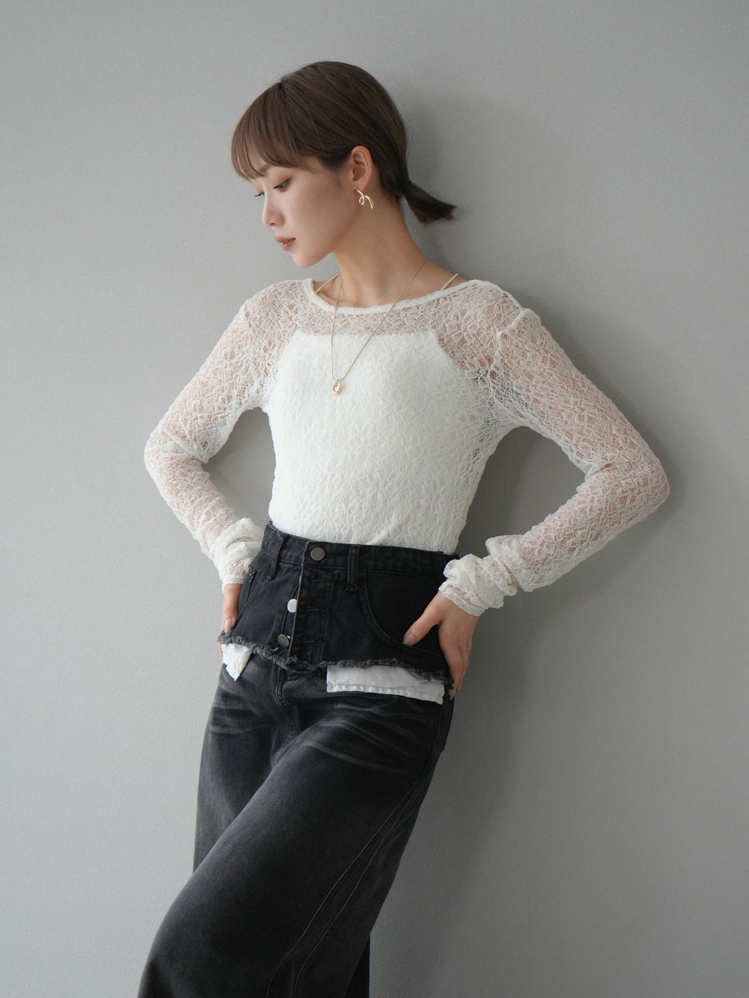 [予約]バックラウンドレーストップス/オフ