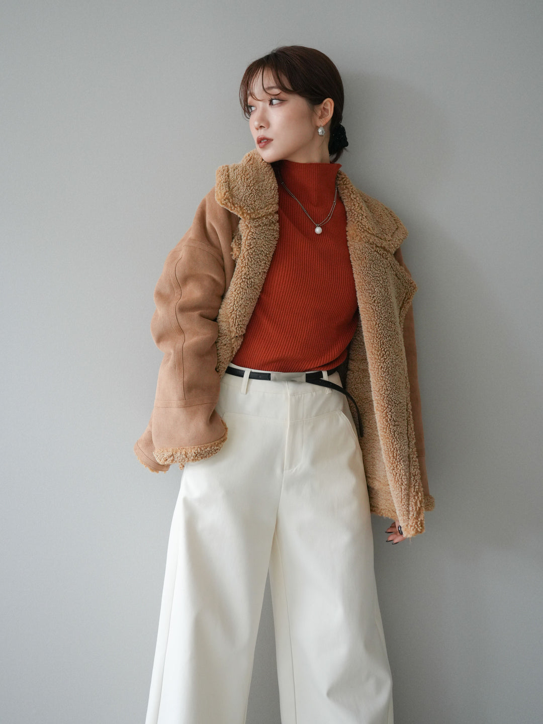 [予約]ムートンボアジャケット/beige