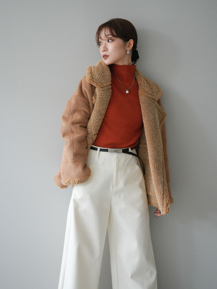 [予約]ムートンボアジャケット/beige