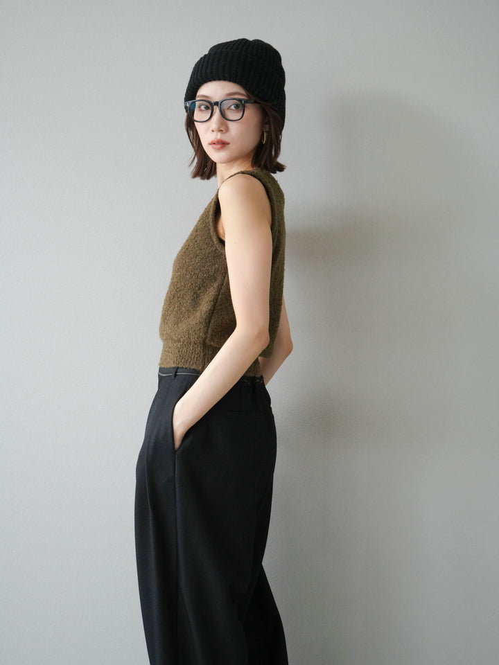 [予約]ニットビーニー/ブラウン