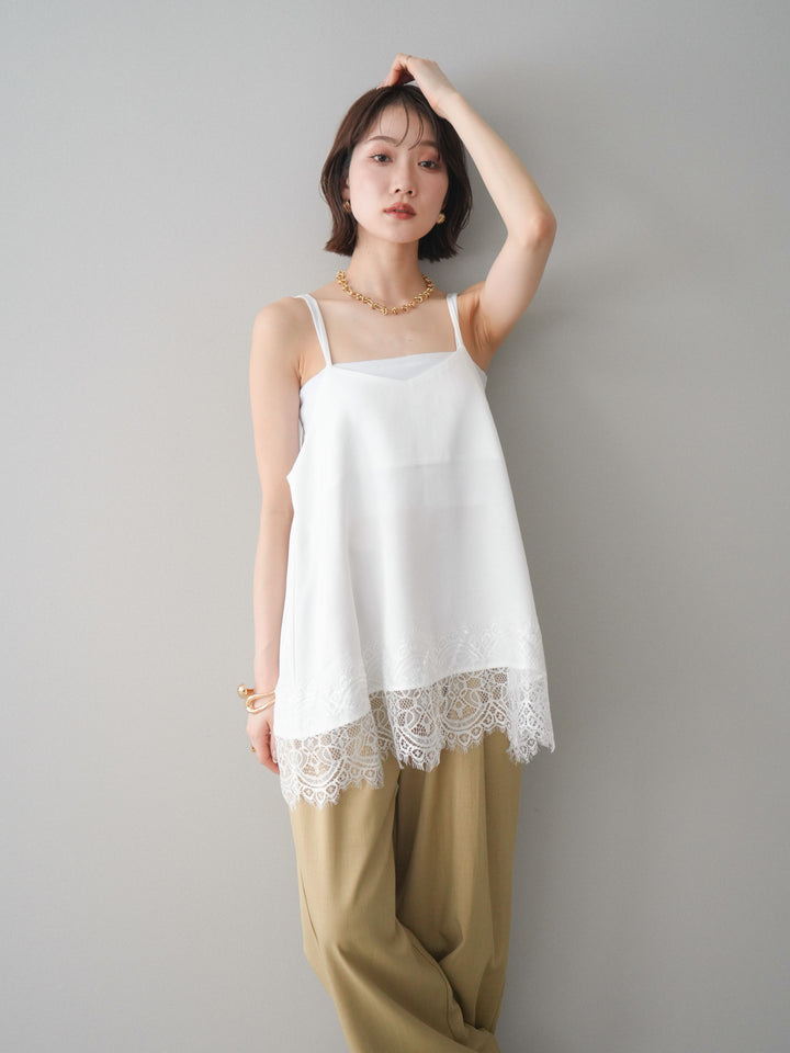 [SET]レーストリムキャミソール+レーストリムキャミソール(2set)