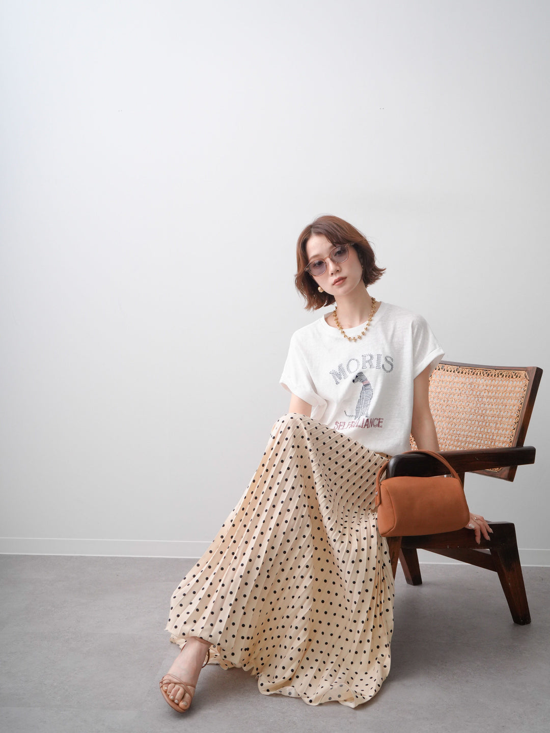 [SET]ドッグエンブロイダリーTEE+選べるアクセセット(2set)