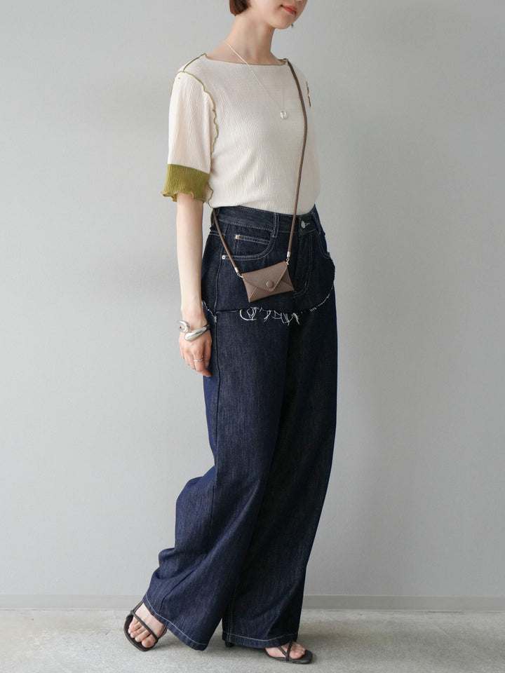 【預購】提臀牛仔褲/深藍色