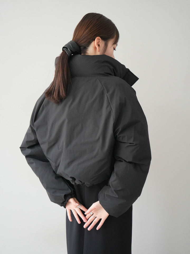 [予約]ファイバーダウンショートブルゾン/ブラック