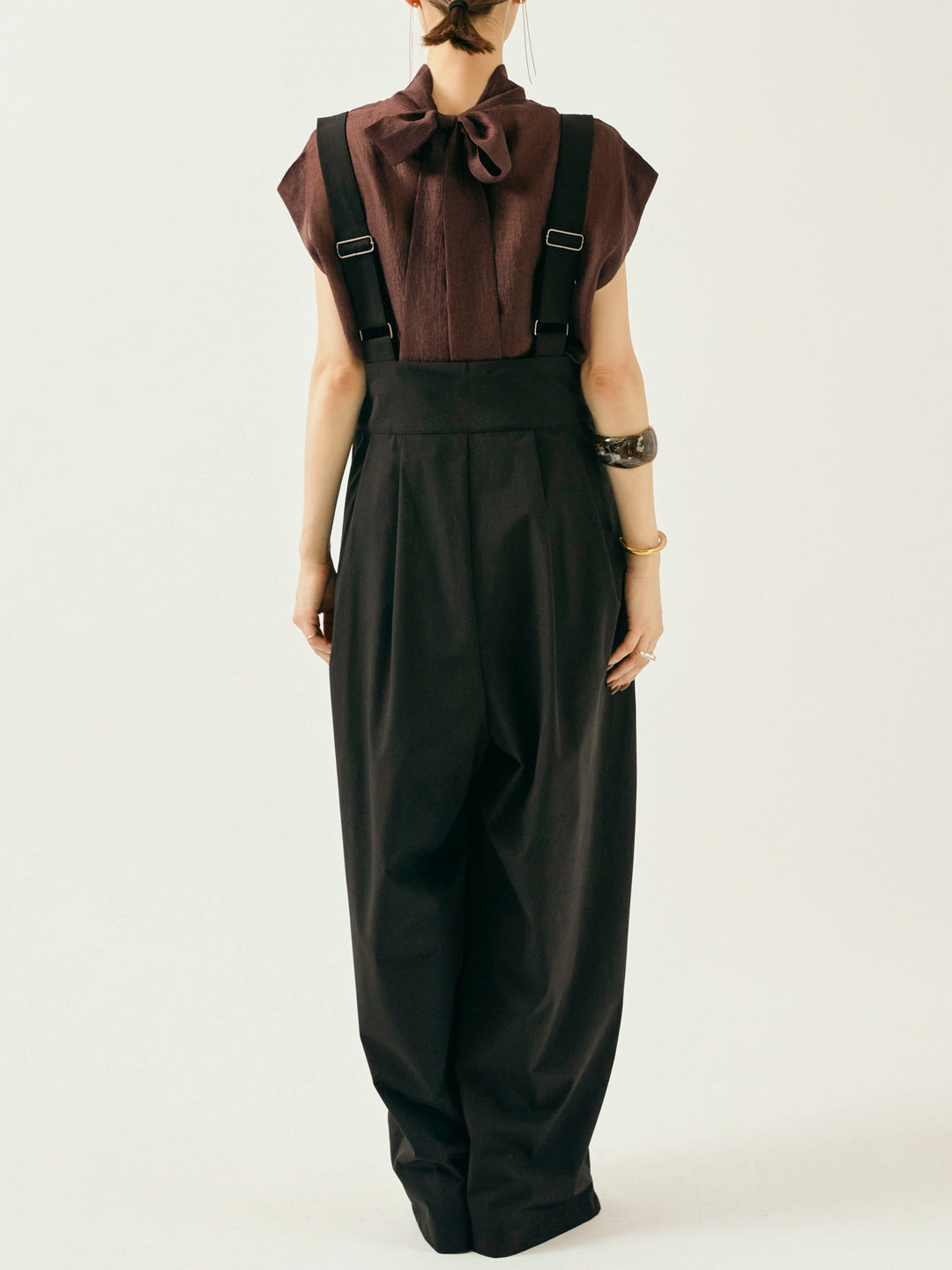 [予約]ICE TOUCH コクーンサロペット/ブラック