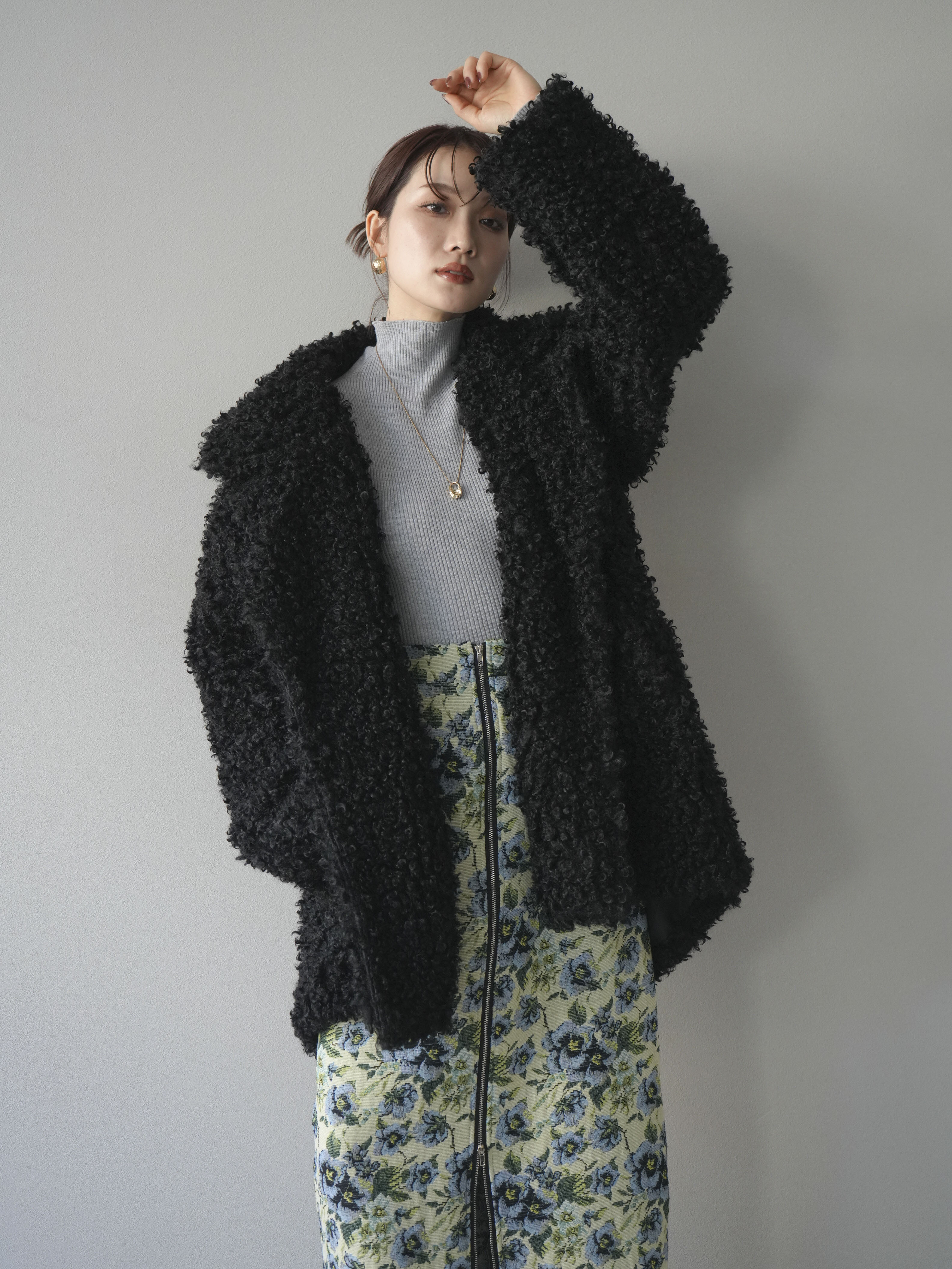 予約]プードルファーダブルミドルコート/black – Lumier