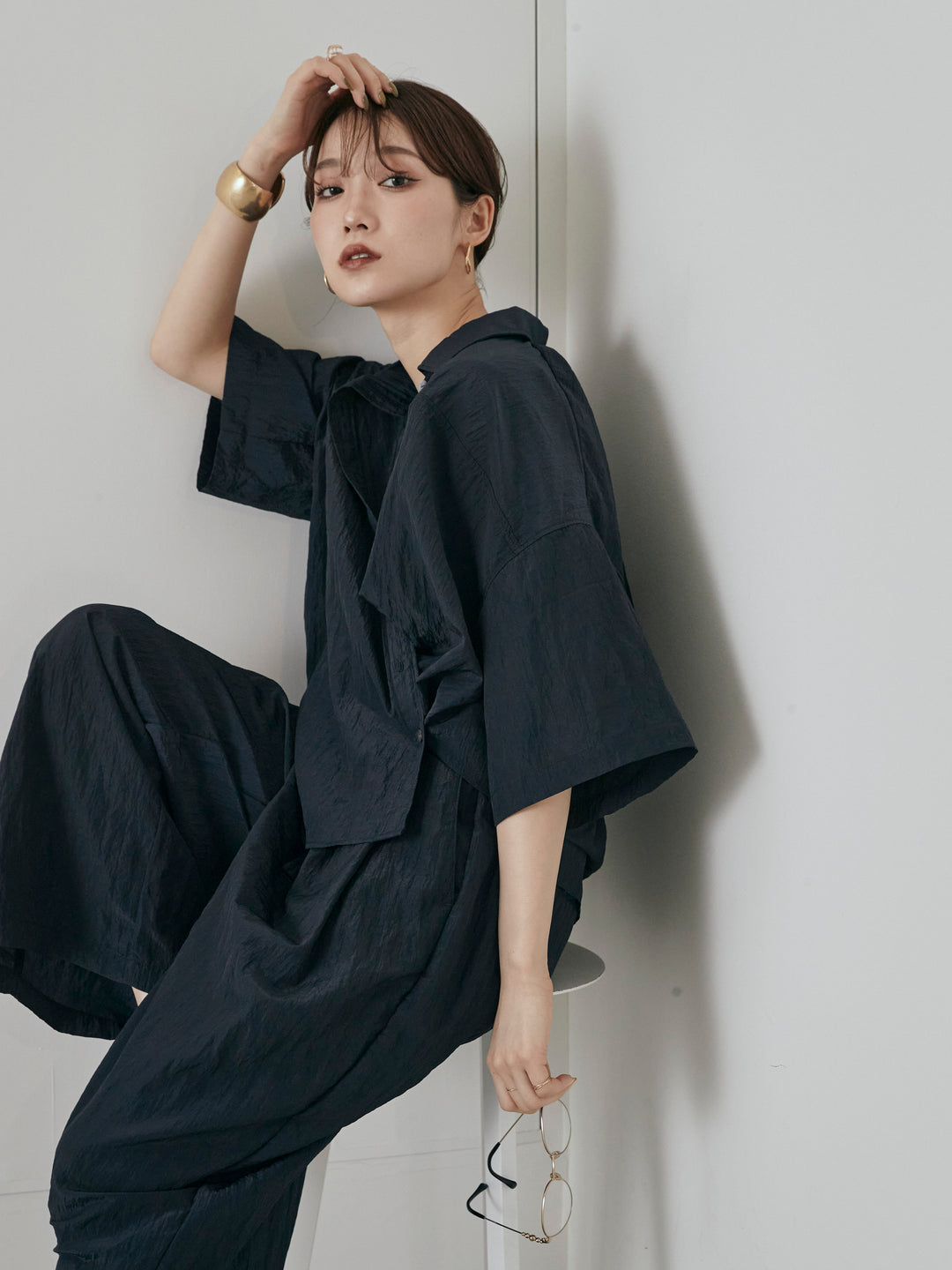 [預購] 尼龍洗衣機休閒褲/海軍藍