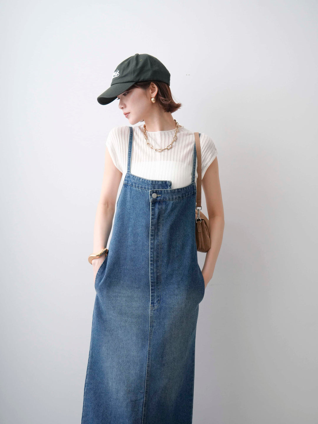 [予約]シアーリブフレンチニットトップス/white