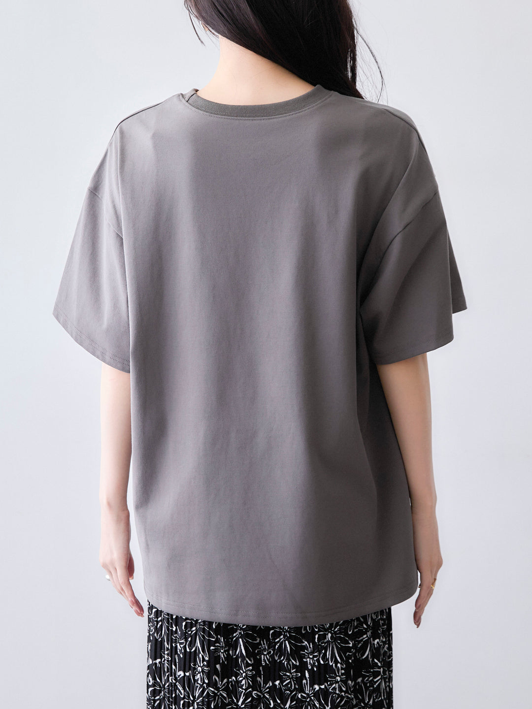 [予約]スタッズロゴTEE/gray