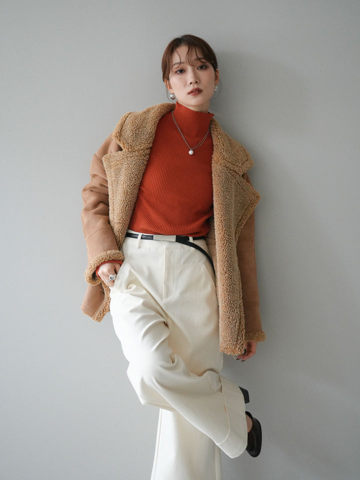 [予約]ムートンボアジャケット/beige