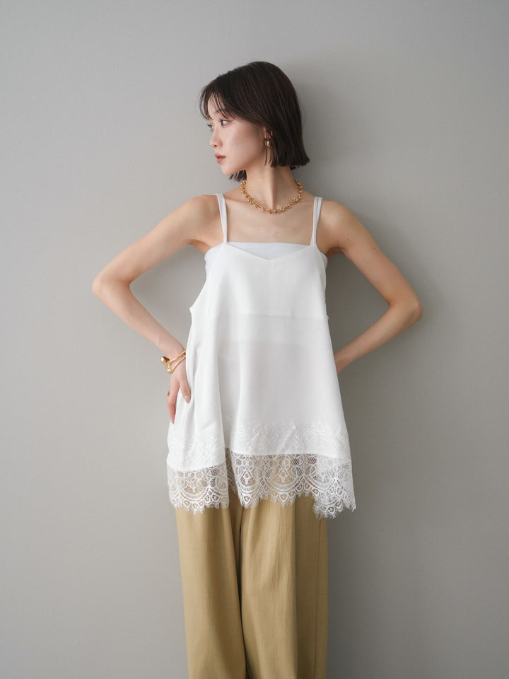 [SET]レーストリムキャミソール+レーストリムキャミソール(2set)