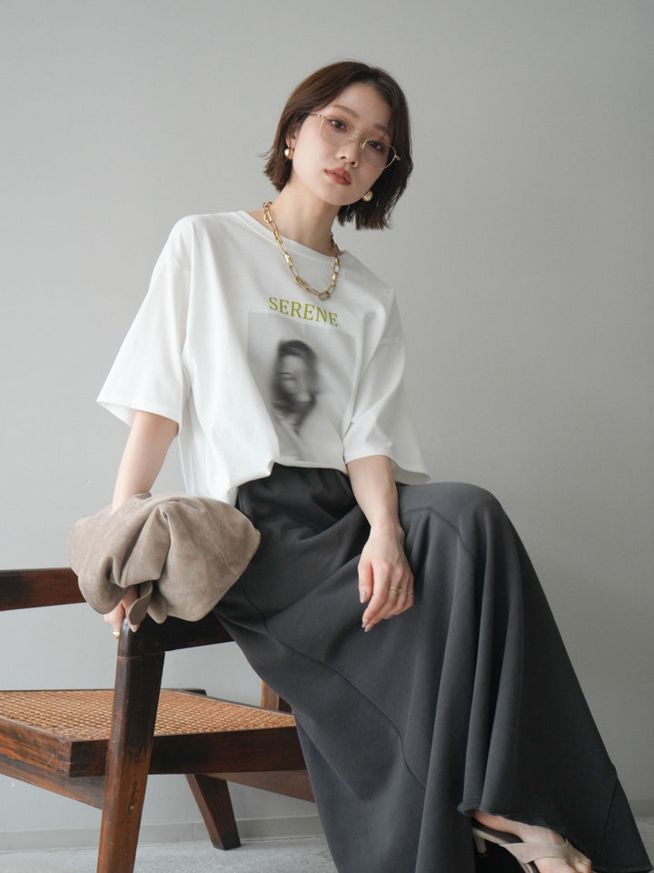 [SET]ブラーアートフォトTシャツ+選べるアクセセット(2set)